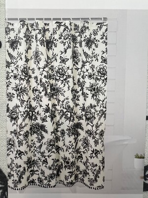 Sonoma Goods Vintage floral Bird Harrison Shower Curtain  70  X72  Cottagecore