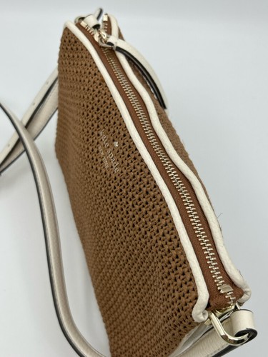 KATE SPADE Natural Women's Boho Summer Jackson Straw Crossbody Purse - Picture 6 of 12