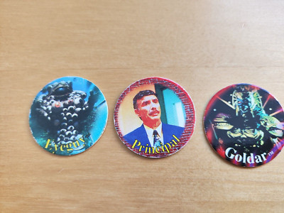 3 x Tap Tas Pog Power Rangers Saban 1994