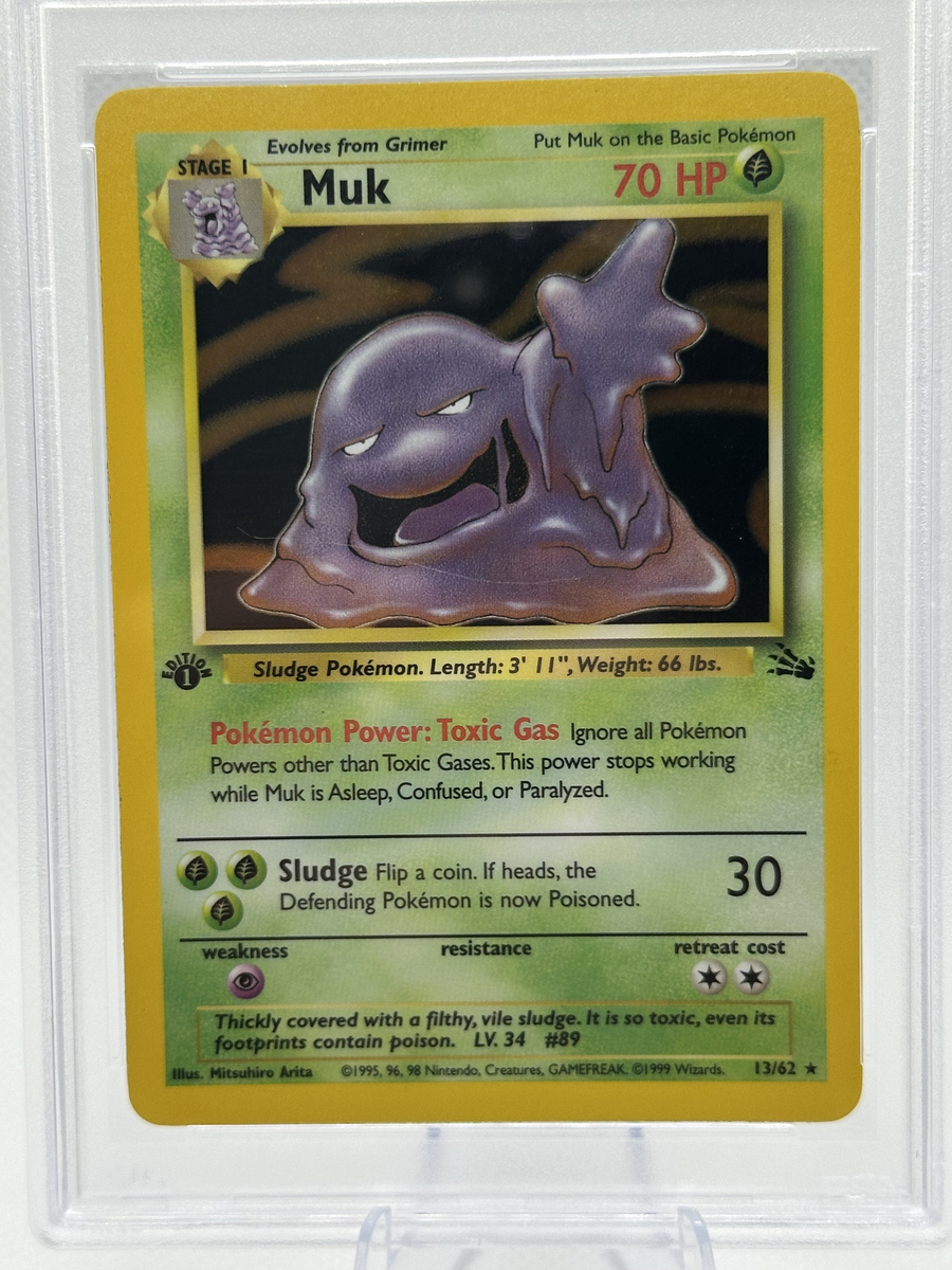 Pokmon Card Muk Fossil 13/62 Holo 1st Edition Holo - PSA HOLO ERROR POP 2 | eBay Pokmon Card Muk Fossil 13/62 Holo 1st Edition Holo - PSA HOLO ERROR POP 2 | eBay