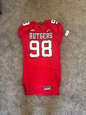 Rutgers University FOOTBALL GAME USED JERSEY 98