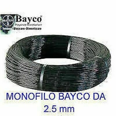 Monofile Bayco Von 2.5mm Schwarz IN Knäuel Von 100 MT Für Tirantare Antennen