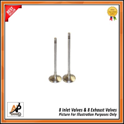 Inlet and Exhaust Valve 16 Pieces Set For MINI COUNTRYM 1.4 1.6 16V VTI Engine
