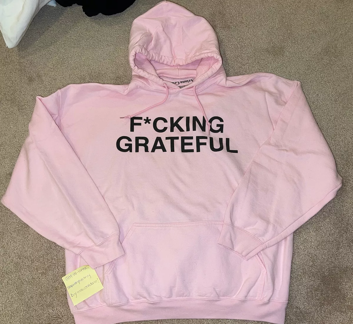 Ariana Grande thank u next f grateful Hoodie 2XL Official