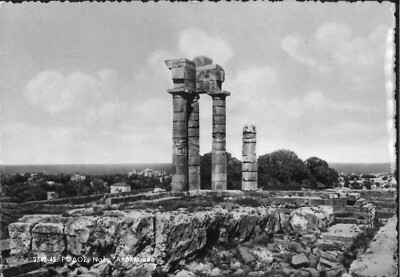 GREECE RHODES ISLAND, APOLLO TEMPLE, ~1940-1950, UNPOSTED