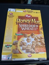 2000 s Post Honey Nut Shredded Wheat Cereal Box