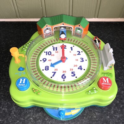 Vintage Tomy 2005 Thomas the Tank Engine interaktive geschäftige Zeit Lernuhr