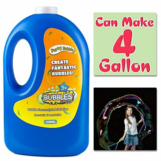Concentrated Bubble Soap Liquid Solution Refill Non Toxic 54 Ounce Big Bottle eBay
