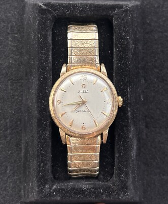 1951 Omega Seamaster Automatic Watch 351 Bumper 14k  10K GF Band + Serviced