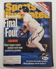 Shane Spencer Signed Sports Illustrated 10/12/98 Yankees Baseball Auto Beckett 