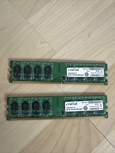Crucial CT25664AA800 (2 GB, PC2-6400 (DDR2-800), DDR2 RAM, 800 MHz ...