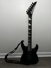 ackson Dinky Arch Top JS32 DKA satin black guitar bundle, Slightly used