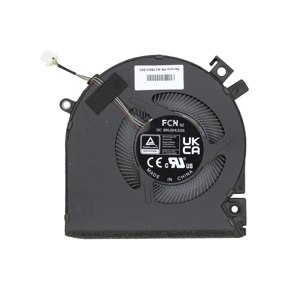 Repuesto de ventilador de refrigeración CPU de fabricante de equipos originales para HP Victus 15-FA FB N17903-001 TPN-Q278 Q279 Foto 3 de 4