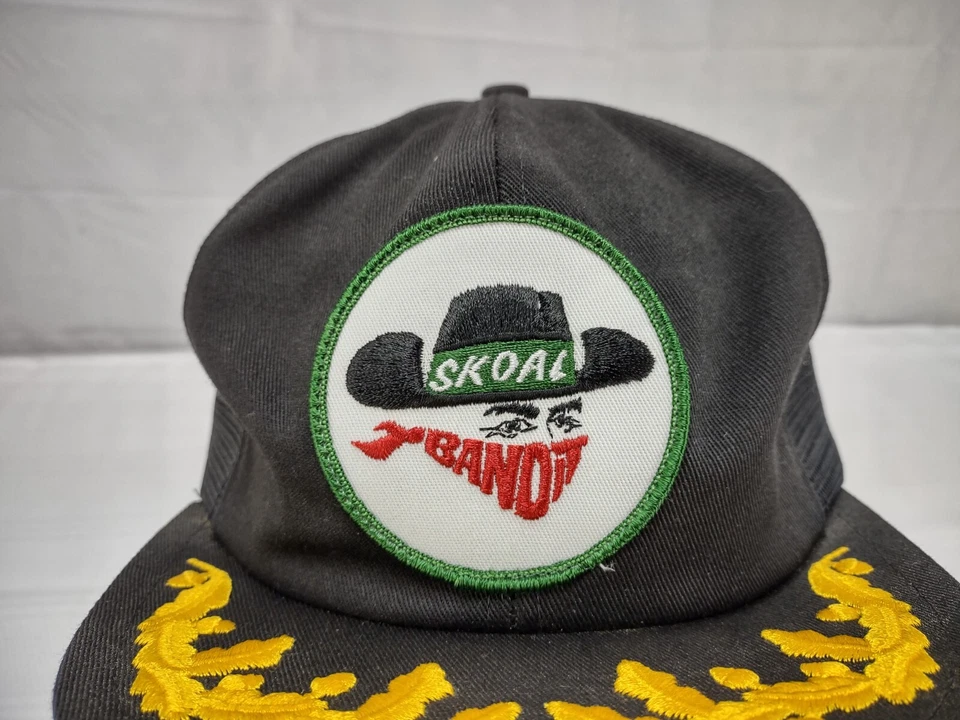 De colección Negro y Dorado Skoal Bandit K Productos Malla Camionero Snapback Parche Sombrero Foto 2 de 4