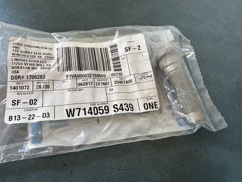 Ford OEM NOS W714059-S439 Wheel Stud 2007-2014 Mustang Shelby GT500 - Picture 3 of 3