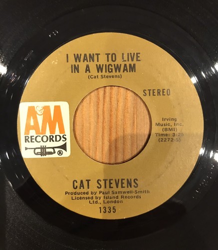 Cat Stevens – Morning Has Broken / I Want To Live In A Wigwam A&M Records – 1335 - Picture 4 of 4