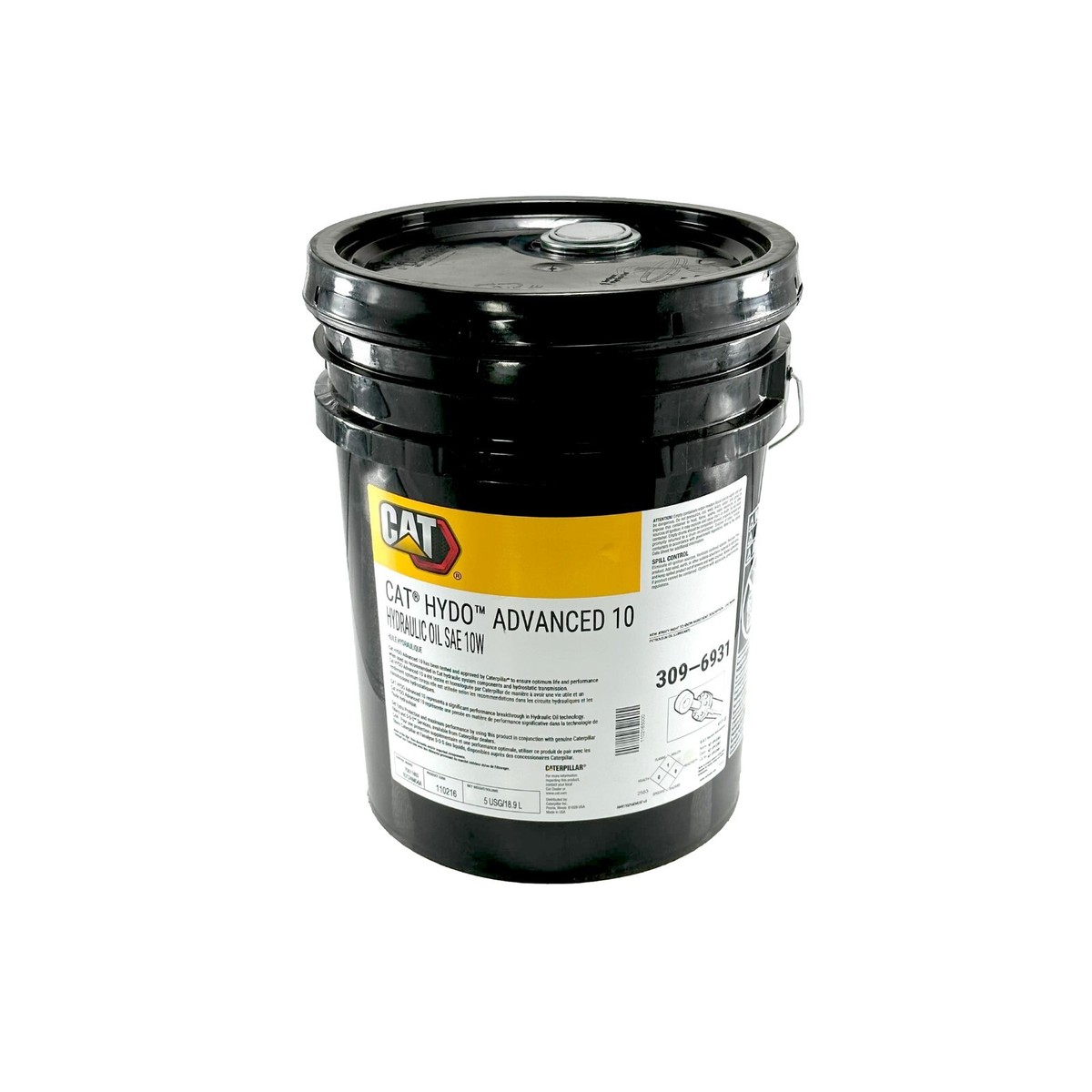 Cat 309-6931 HYDO Advanced 10 Hydraulic Oil | SAE 10W | 5
