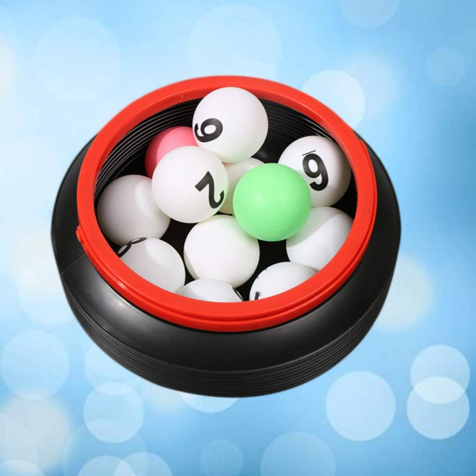 13Pcs Numbered Bingo Balls Bingo Ping Pong Balls Table Tennis Balls for