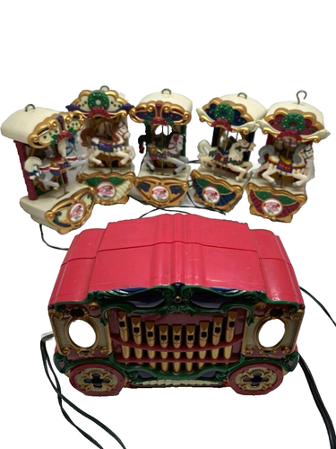 Mr Christmas Holiday Carousel Vintage Decoration Set