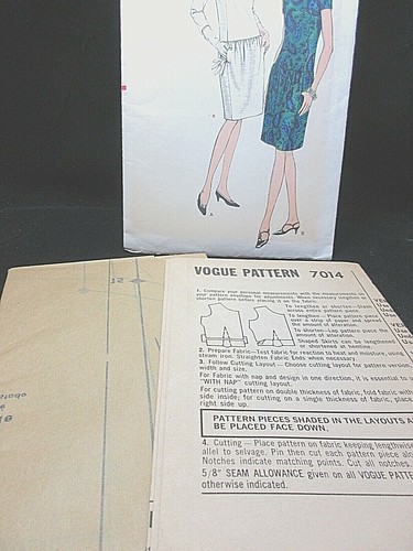 Vogue Pattern 7014 Size -12 - Picture 3 of 9