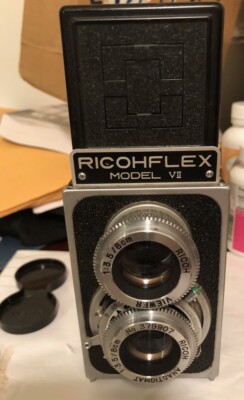 VTG RICOHFLEX MODEL VII w/ 8cm 80mm f3.5 + CASE + EXTRA's !! | eBay