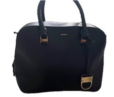 DKNY Paige Small Satchel featuring gold-tone hardware  top handle