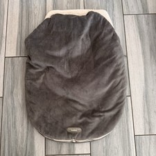 JJ Cole Grey Baby Carrier Car Seat Cover Warm Fleece Winter Resistant Zip Quilt