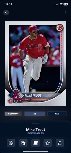 Digital ( Not A Real Card) 2025 Bowman - Mike Trout #1
