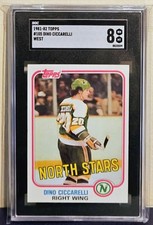 Dino Ciccarelli 1981 Topps RC Rookie Card Not PSA 105 SGC 8 NM MT Centered . rookie card picture
