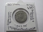 1914 20 Para Turkey Ottoman Empire Mehmed V Resad Constantinople coin #1914.VF1