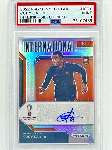 2022 Panini Prizm World Cup Qatar Silver Rookie Auto #ICGK Cody Gakpo RC /99 SP