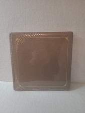 NEW Creative Memories Sand Beige 12 x 12 Album Gold Foil Natural Pages SEALED