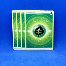 Pokémon Basic Grass Energy SWSH09: Brilliant Stars Regular (x4) 2022