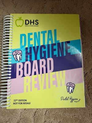 Dental Hygiene Seminars Board Review Book 32nd Edition. Never Written In.