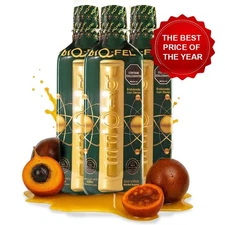 BIQ-FEL Natural Energy Booster, 3 Bottles – Chontaduro, Borojo & Guarana - 500ml