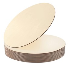 Wood Circles for Crafts,12 Pack 12 Inch Unfinished Wood Blank Rounds Wooden C...