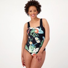 Jantzen Glamour One-Piece w/Adjustable Straps Botanical Beauty Sz 6 A599568 NWT