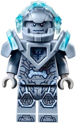 New LEGO Nexo Knight Clay Moorington Sand Blue Helmet 2017 Trans blue Visor
