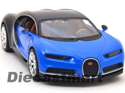 Maisto 1:24 Bugatti Chiron Blue/Black Diecast Model Car 31514 New In Box 