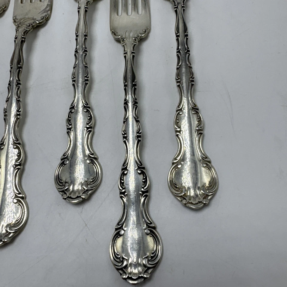 Juego de 9 tenedores de cena Gorham Strasbourg Sterling 7 1/2" sin monograma Foto 4 de 4