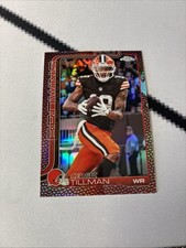 2025 Topps Chrome Football Cedric Tillman Leather Refractor #67 Browns NFL
