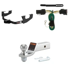 CURT Trailer Hitch Tow Package With Receiver, Wiring, #45295 Ball Mount - 13359