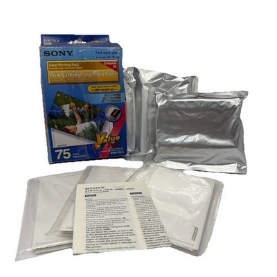 Sony SVM-75LS Photo Paper Print Pack 4x6 OEM DPP-SV EX Open Box Missing 1 Cart