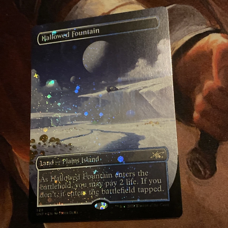 Hallowed Fountain X1 Mtg Unfinity Nm Foil Borderless Galaxy - Image 2 of 4