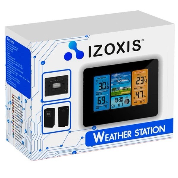 Station météorologique thermomètre numérique hygromètre d'intérieur LCD pour maison
