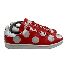 Adidas Pharrell Williams Stan Smith Men’s Size 9 US Red White Polka Dot B25399
