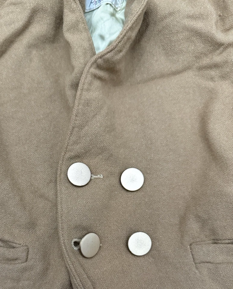 Abrigo chaqueta deportiva vintage para niños años 70 productos de alta línea forro mezcla de lana de colección 3T Foto 3 de 4