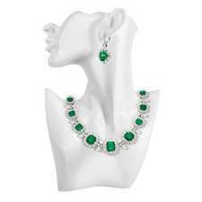 White Jewelry Bust Display Stand Necklace Holder