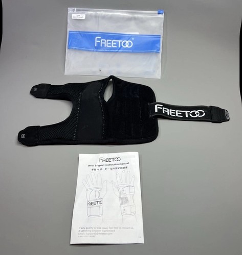 FREETOO Karpaltunnel Handgelenkschiene Unterstützung 3 Metallstreben mit Soft Pad rechts S/M