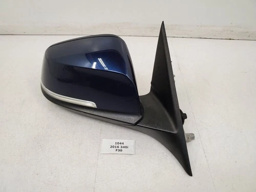 ✅ 12-18 OEM BMW F30 F31 335 Passenger Side Mirror Assembly Auto Dip Blue C10 *